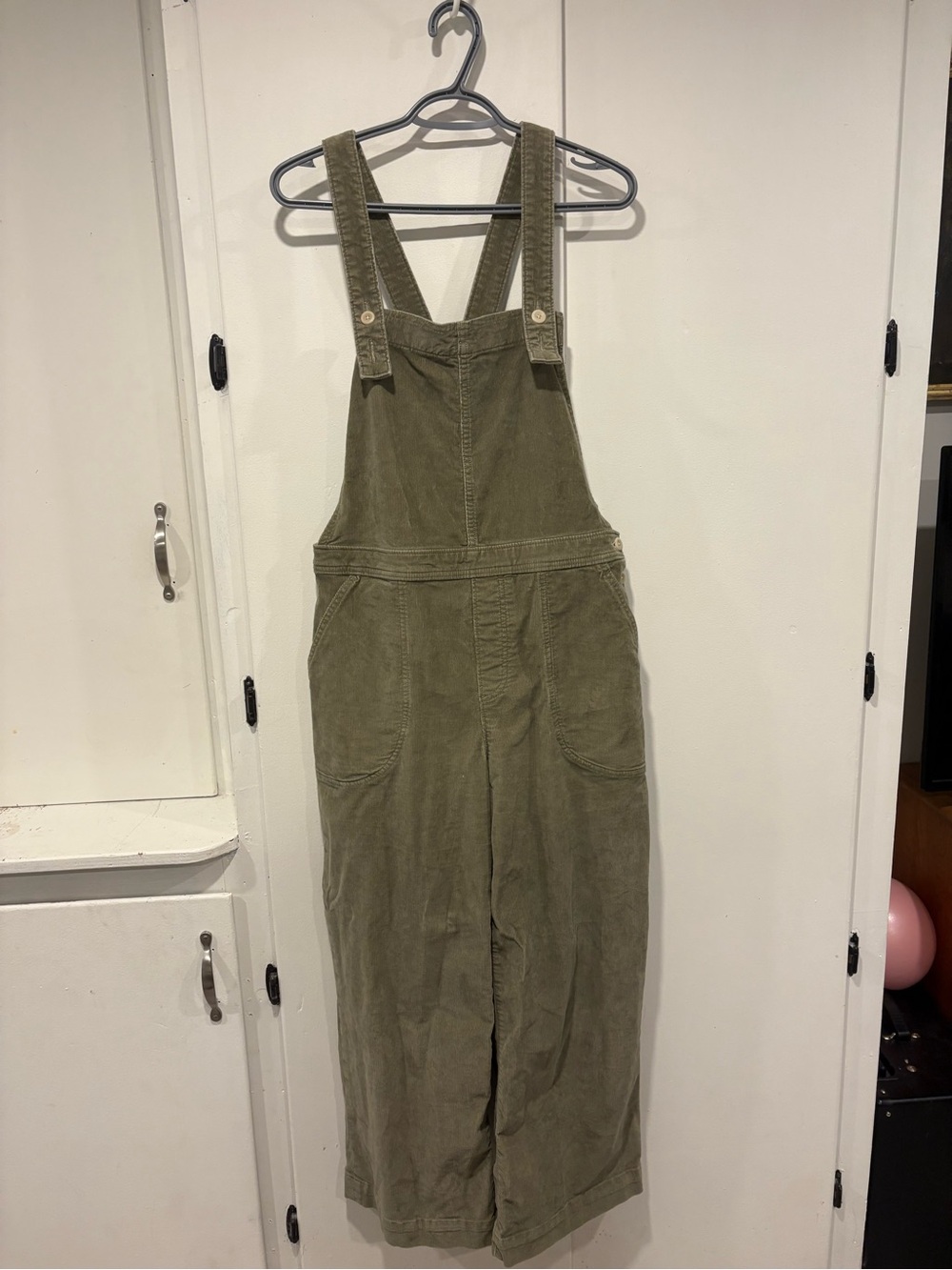 Patagonia Olive Green Corduroy Women's Overalls